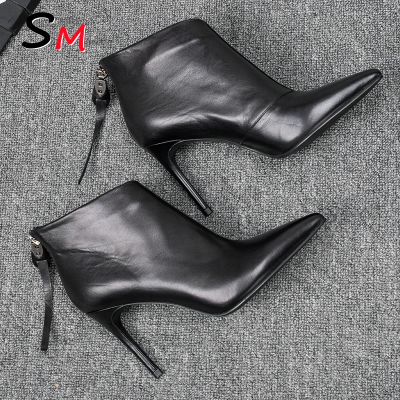 Туфли-лодочки женские на тонком каблуке с острым носком Осень-зима 2021 | Обувь