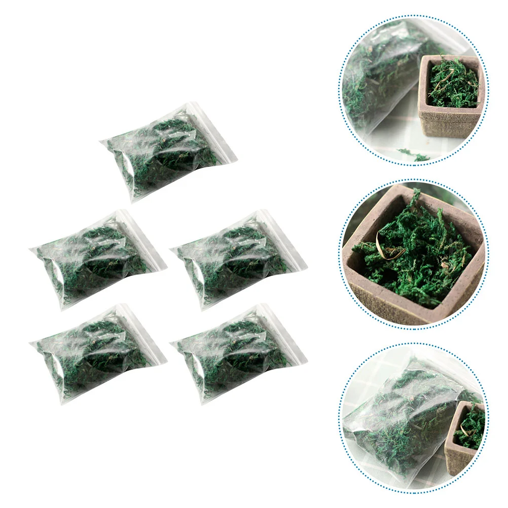 

For Fake Artificial Green Crafts Decor Landscape Accessories Microdecorative Zen Greenery Realistic Planter Garden Potted Faux