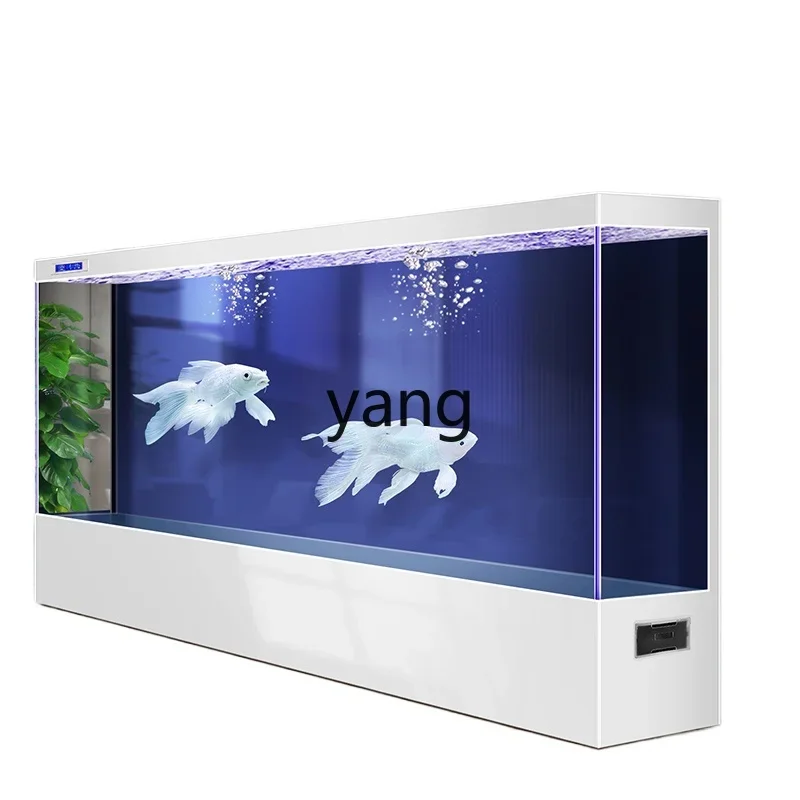 Экологический аквариум LH большое ультрабелое стекло в гостиной встроенный без