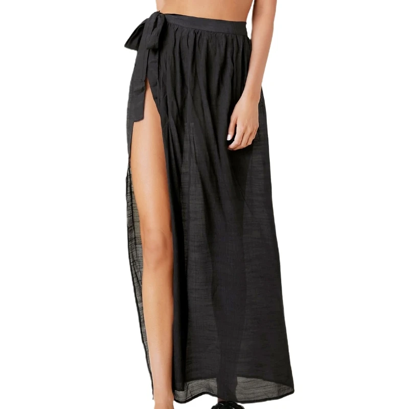 

Women Swimsuit Bottom Bikini Cover Up Sarong Beach Tie Wrap Maxi Skirt Scarf