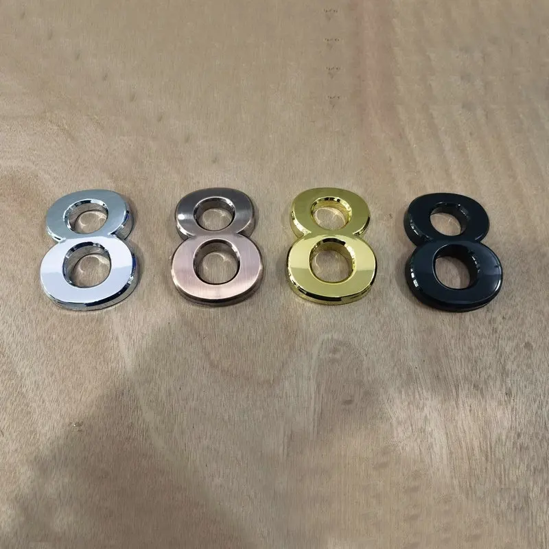 Акриловые самоклеящиеся цифры размером 75 мм для улицы наклейки на дверь квартиры