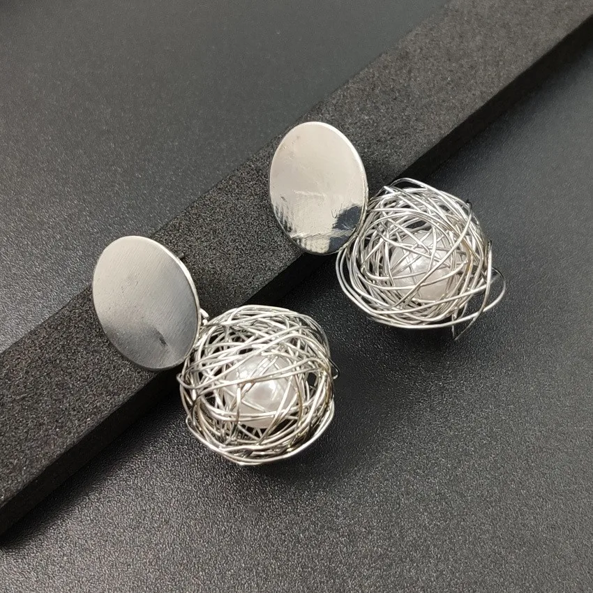 2019 Fashion Statement Earrings 2018 Ball Geometric Earrings For Women Hanging Dangle Earrings Drop Earring Modern Jewelry images - 6
