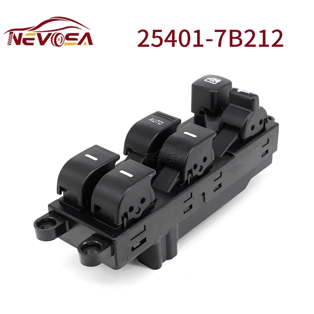 

LHD 25401-7B212 For Nissan Quest 1999 2000 2001 2002 Power Lifter Control Window Switch Auto 14Pins Yellow Light XF5Z14529FAB