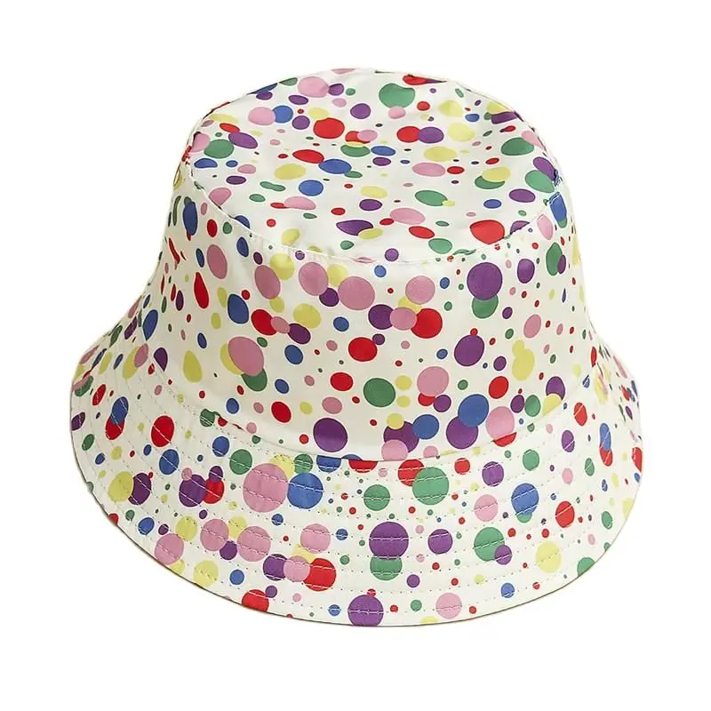 

LDSLYJR Cotton fashion joker color print Bucket Hat Fisherman Hat outdoor travel hat Sun Cap Hats for Men and Women 22