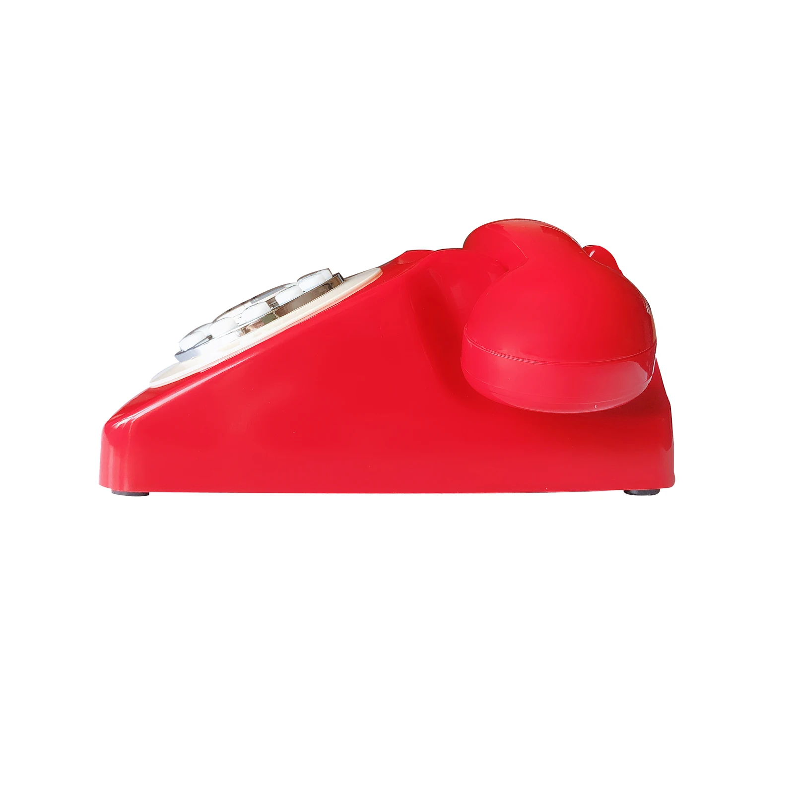 Красный Ретро-проводной Телефон Классический Антикварный Декоративный