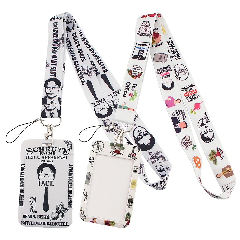 

Credential holder The Office Lanyard for Key Neck Strap Card ID Holder Gym Key Chain Key Holder DIY Hang Rope Key Rings Gifts