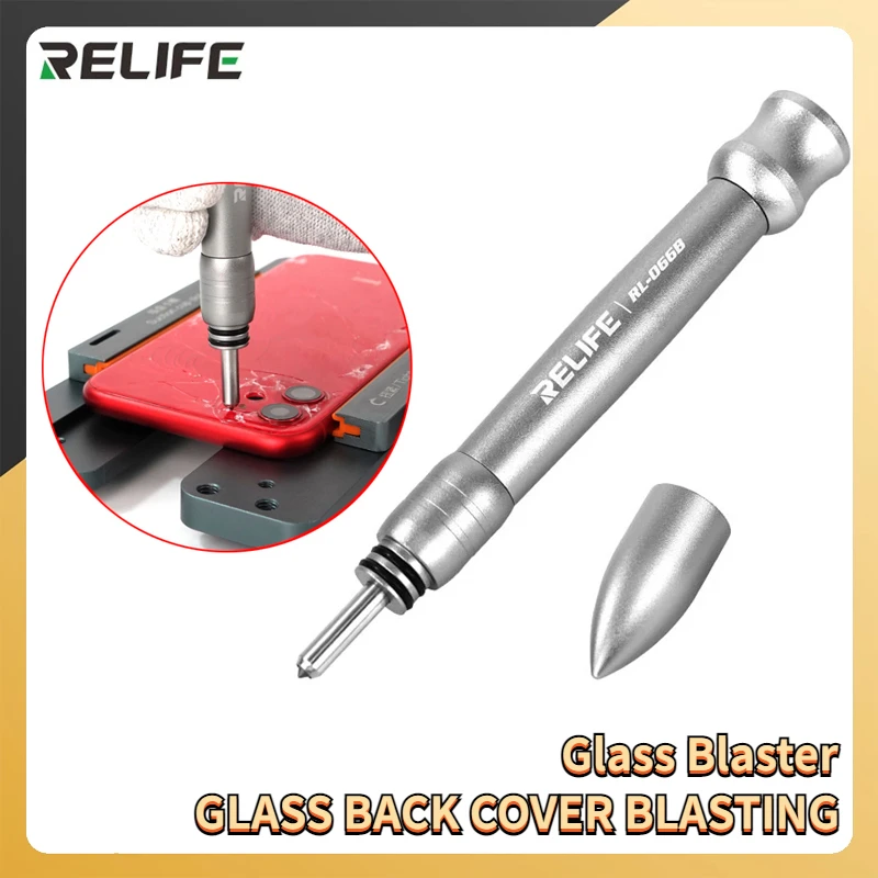 

RELIFE RL-066B Mobile Phone Back Cover Glass Blasting Pen Labor-saving Non-slip Strength adjustable Repair Break Tool