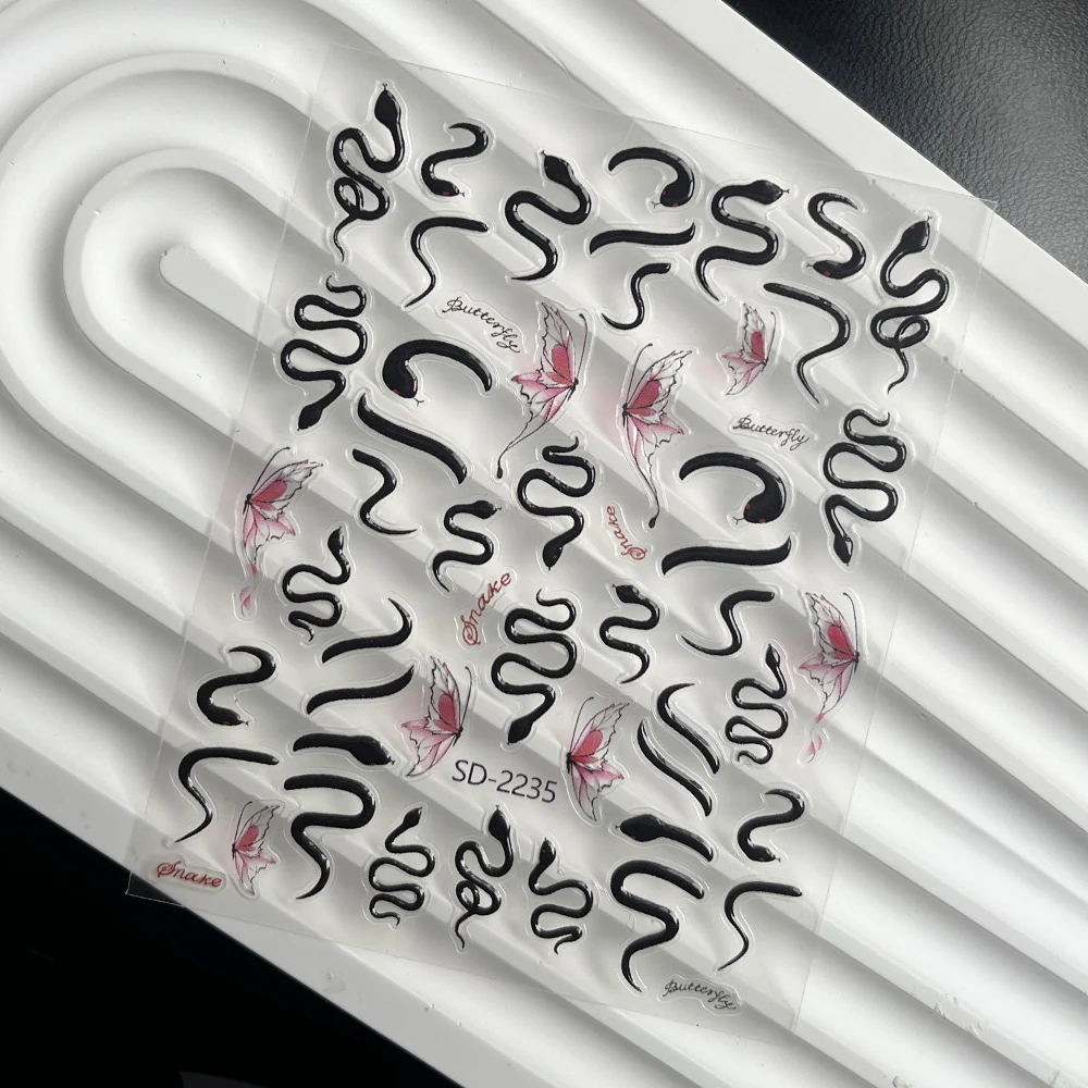 Самоклеящиеся наклейки для дизайна ногтей в ассортименте