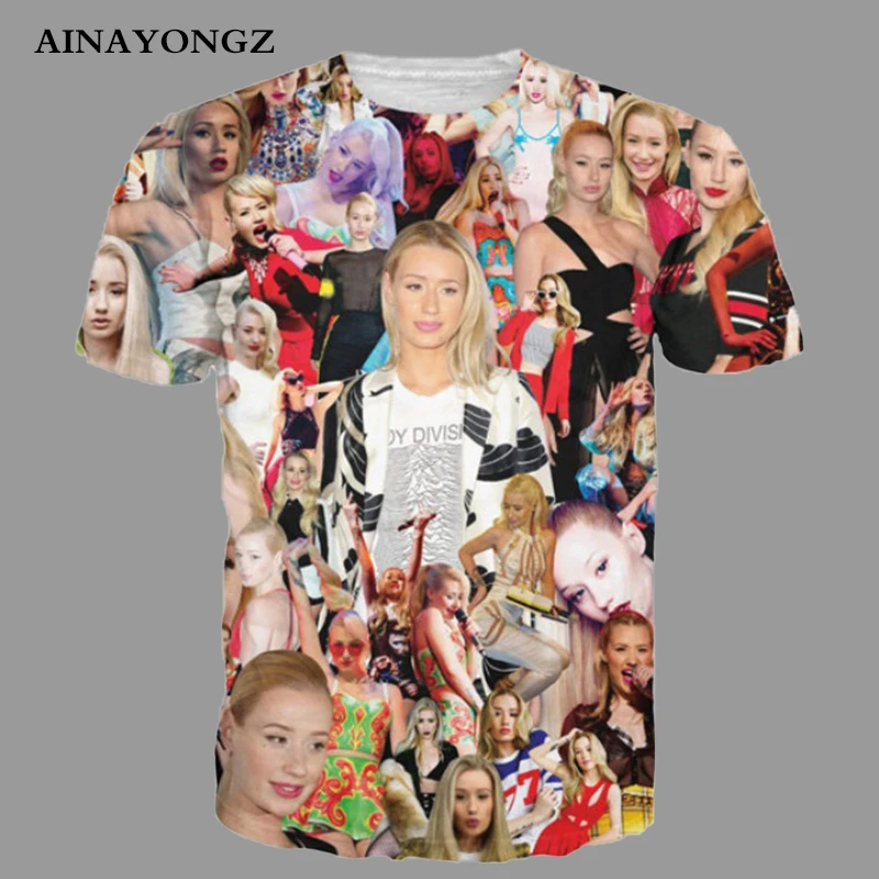 Trend Tshirt For Men Celebrity Poster Sexy Beauty Graphic T Shirt Tops Summer Breathable Mesh Juvenile Otaku Short Sleeve Tees
