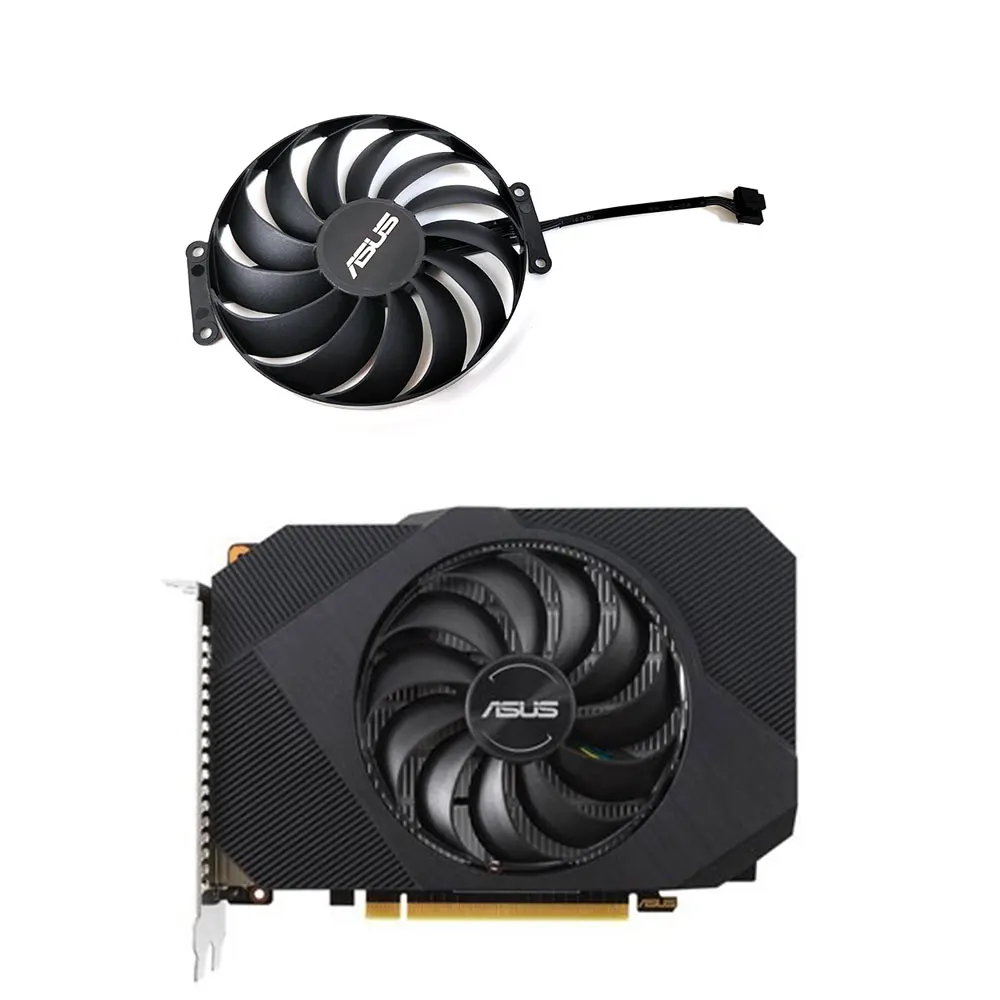 Охлаждающий вентилятор для видеокарты ASUS 95 мм 6PIN T129215SU CF1010U12S GTX 1650 GDDR6 PHOENIX GPU, для ASUS GTX 1650, RTX 3050 3060 PHOENIX