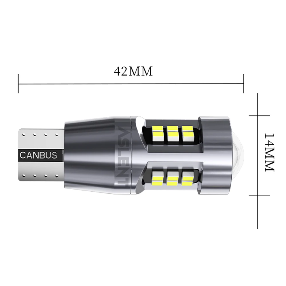 2 шт. Супер яркие светодиодные лампы W16W T15 921 Canbus Автомобильный светильник высокой