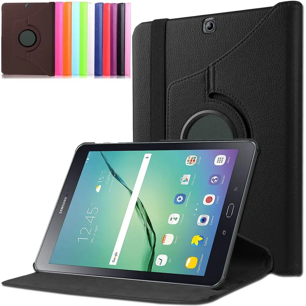 

Smart Rotating Case for Samsung Galaxy Tab S2 9.7 SM-T810 T815 T813 T819 Flip Book Cover For Samsung Tab S2 T710 T715 8.0" Funda