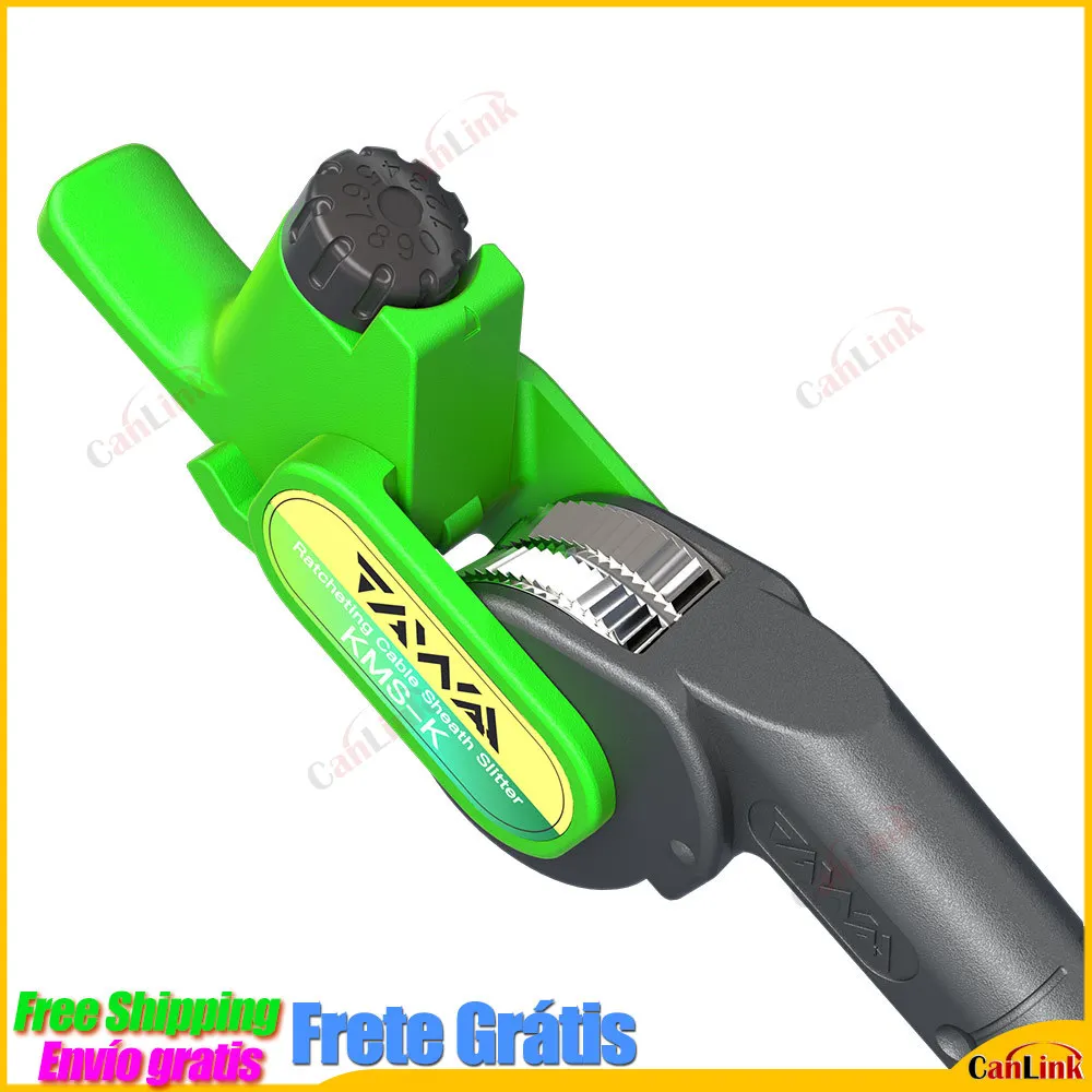 New Longitudinal Peeling Double Sided Knife Ratcheting Cable Cutter KMS-K Suitable For Cables Diameter 25 25mm With Sharp Blade