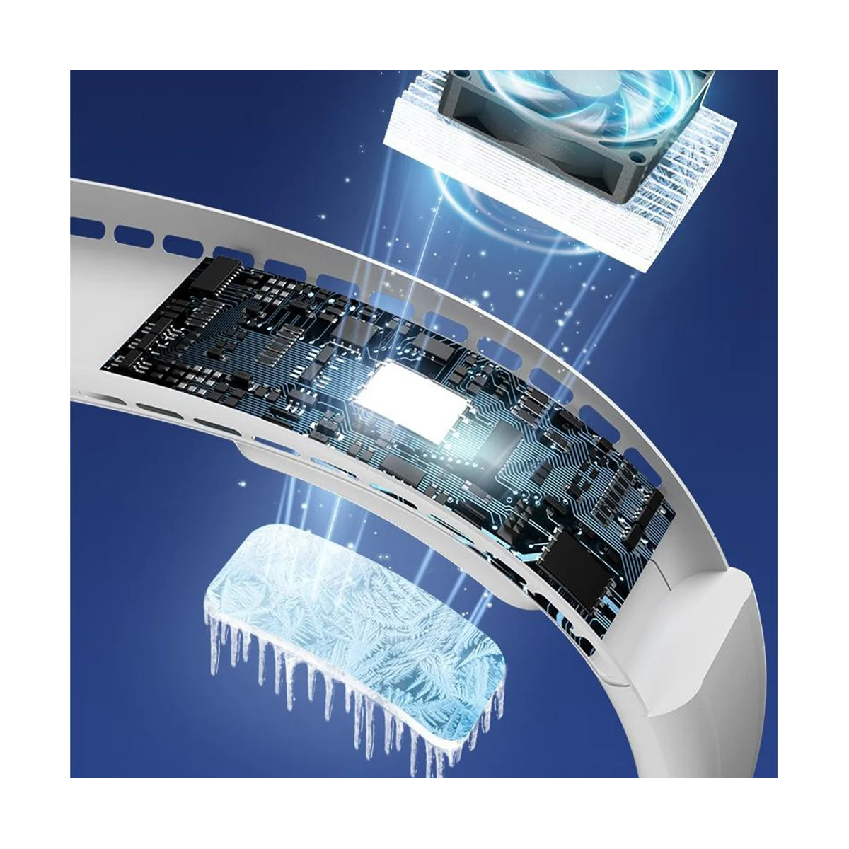 Спортивный вентилятор на открытом воздухе F63 шейный мини-бесшумный