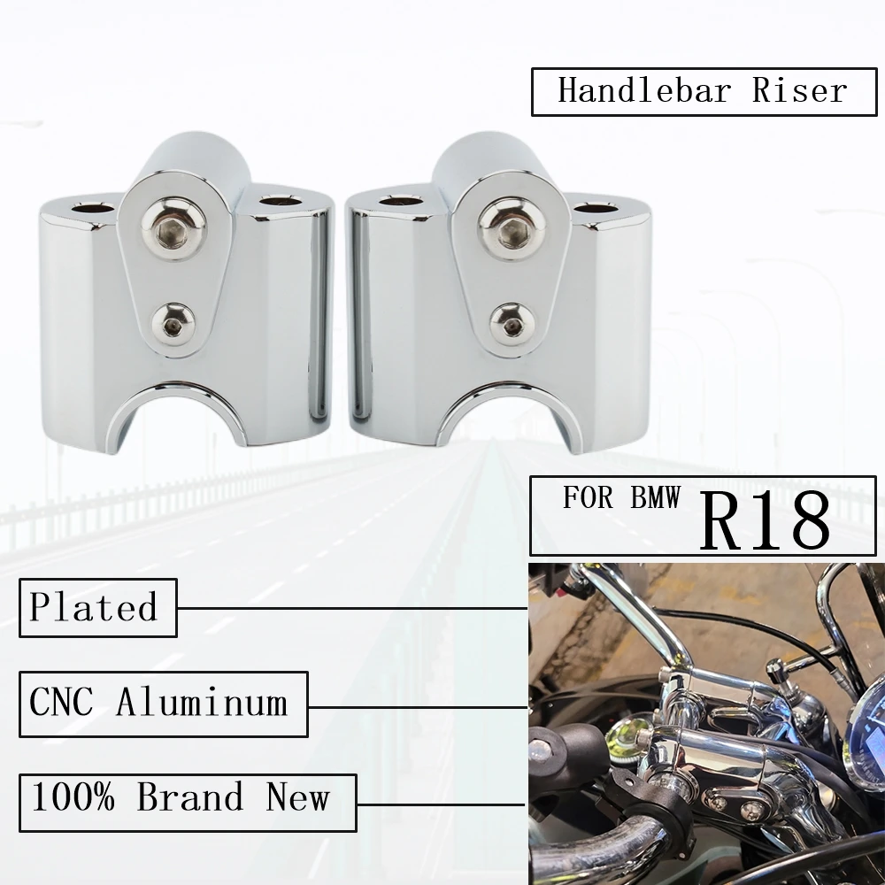 

FOR BMW R18 R 18 2020 2021 2022 CNC Aluminium Handlebar Riser Handlebar Back Move Mount R18 1800