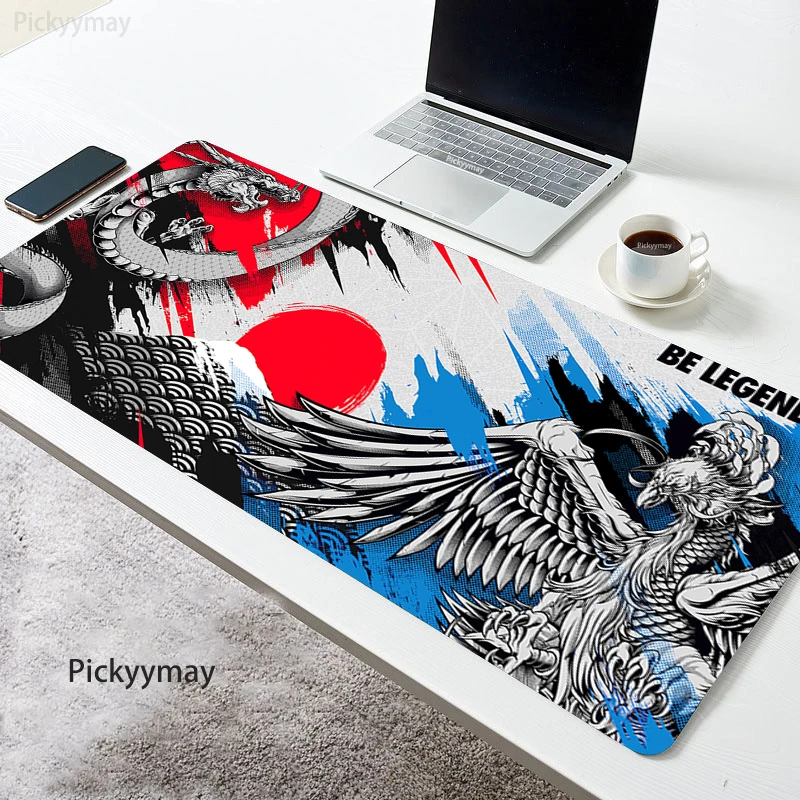 

Large Japanese Art Dragon Mausepad Computer Chinese Mouse Pad PC Keyboard Table Carpet Desk Mat Accessories Gaming Mousepad