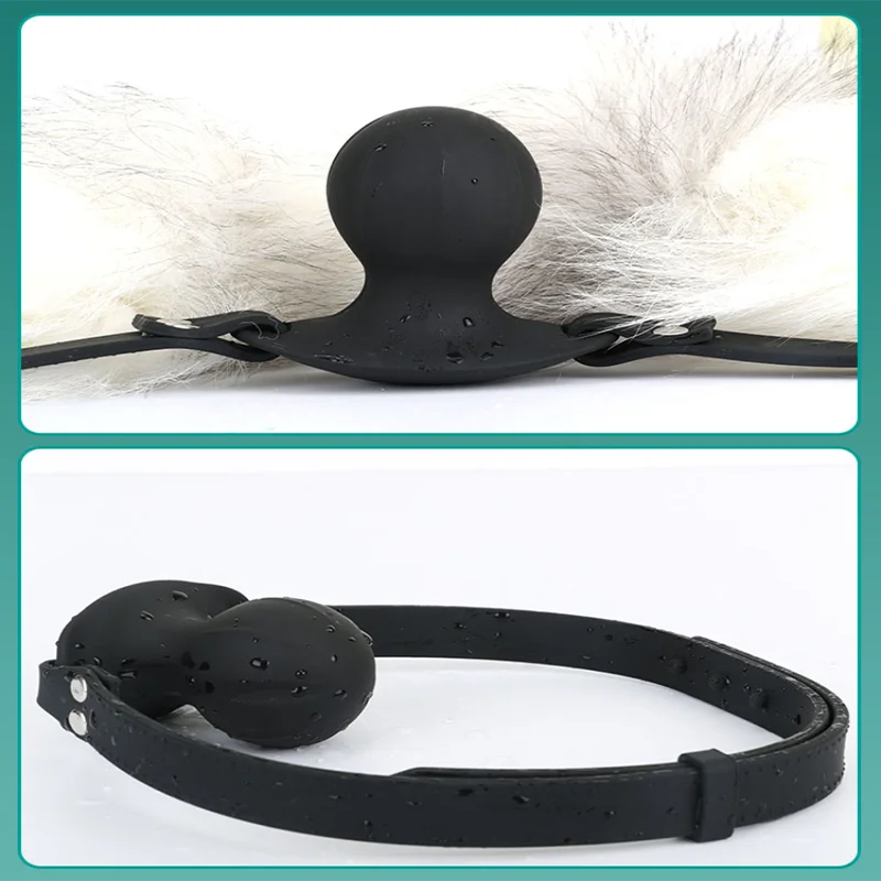 Беспроводной пульт дистанционного управления Shock с открытым ртом кляп для пар