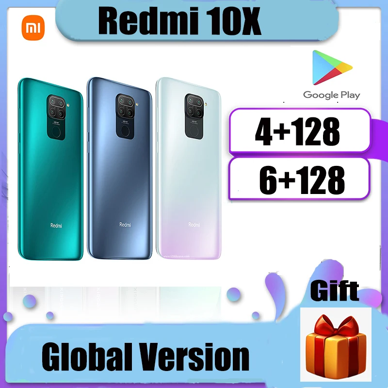 Оригинальный Xiaomi Redmi 10X/Note 9 4 Гб 128 ГБ батарея 5020 мАч MTK Helio G85 48MP Quad Camera |