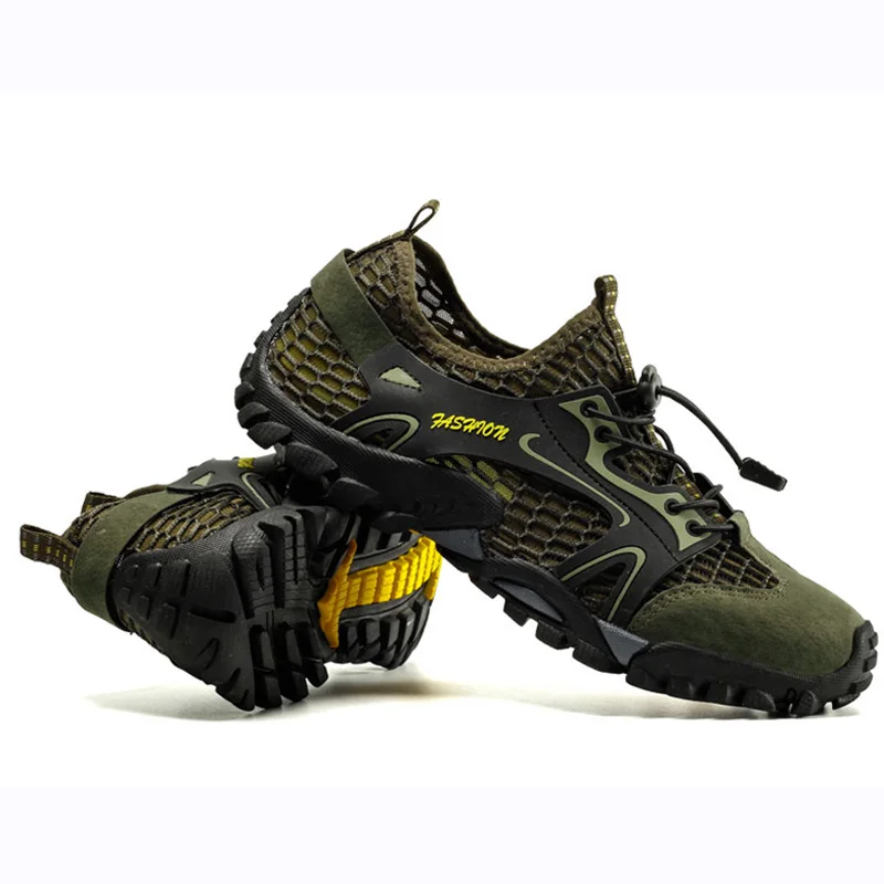 

UltraLight Men Hiking Shoes Breathable Tactical Combat Army Boots Desert Training Male Sneakers Outdoor Anti-Slip Trekking Shoes