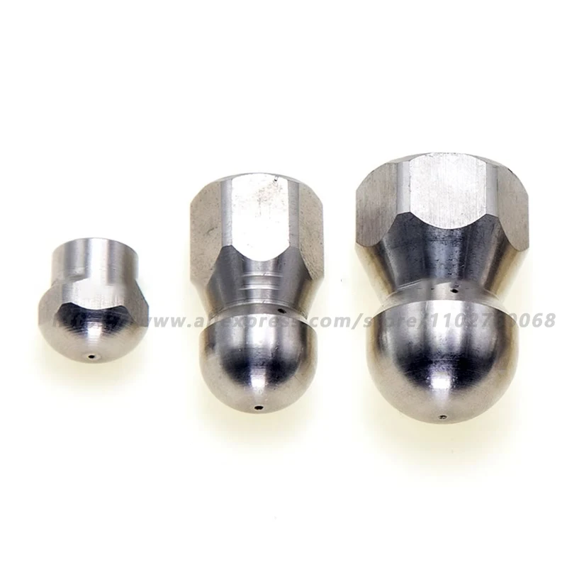 SS304 Насадка для канализации 1/8 дюйма 1/4 3/8 1/2 Сливной шланг очистки труб