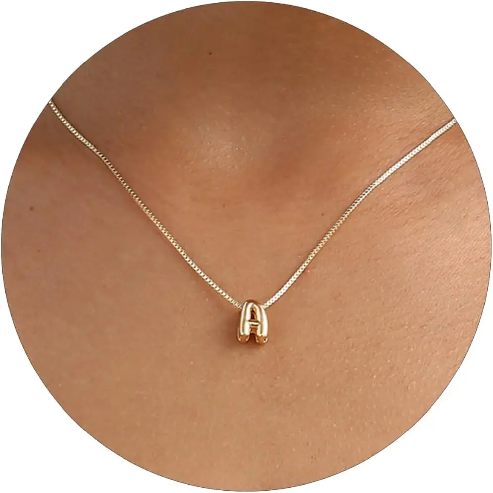 Модное золотое тонкое ожерелье-цепочка в виде змеи серебро 26 ожерелья с буквами