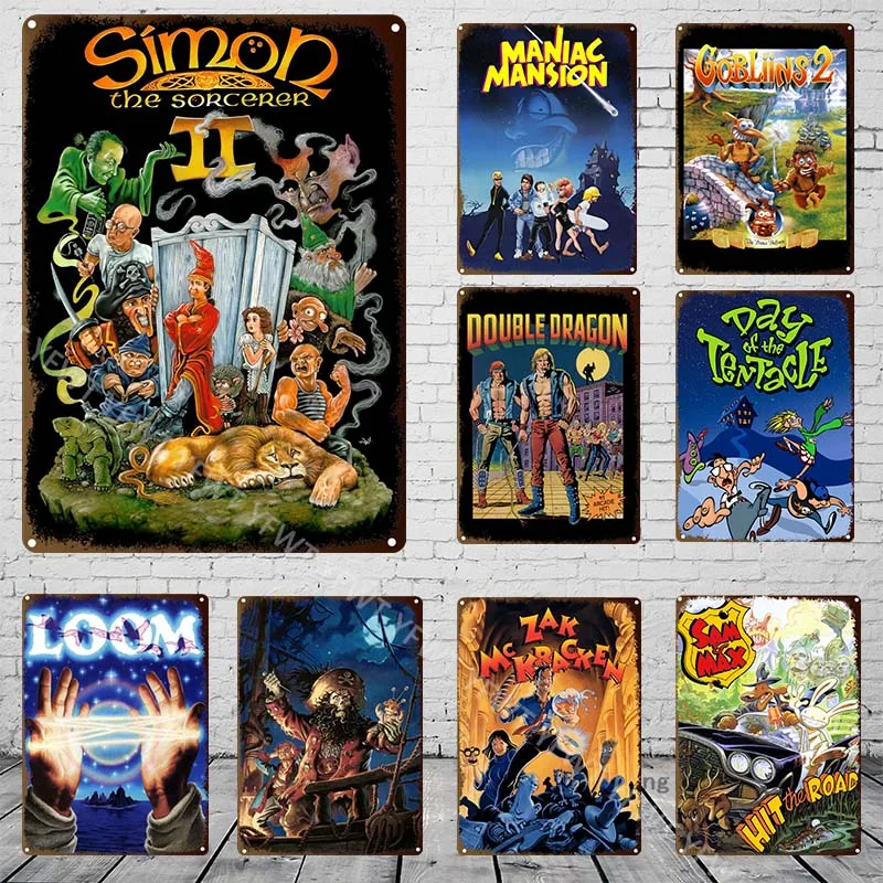 

Классическая игра в стиле ретро 80-х, металлическая вывеска, винтажная жестяная вывеска, геймерская пластина Предупреждение о моих правилах ...