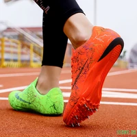 spike shoes track and field men women training athletic shoes professional running track race jumping soft shoes sneakers 35 45