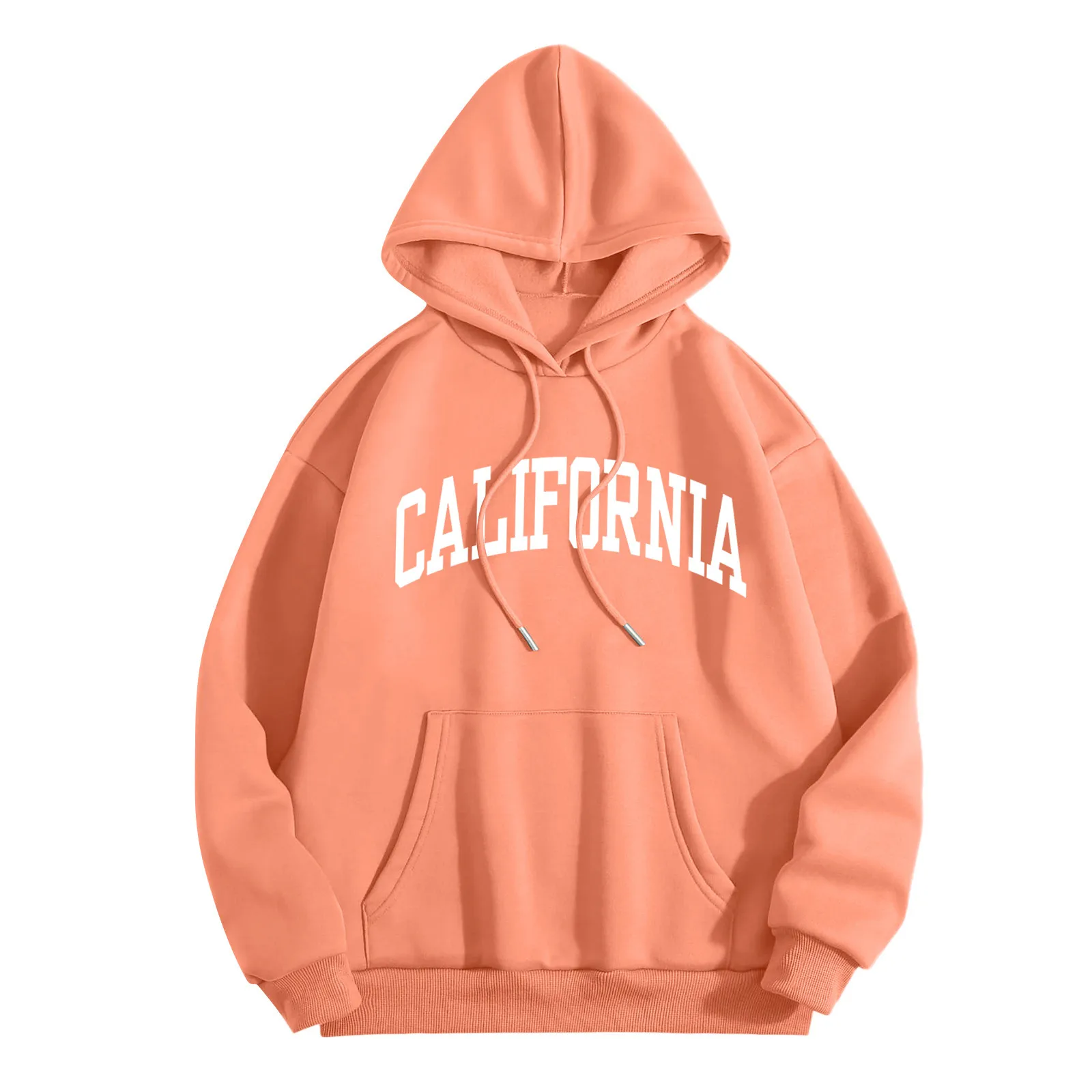 

Los Angeles California Letter Print Hoodie Women Oversized Swearshirt Harajuku Hoodies Streetwear Fashion Aesthetic Pullovers