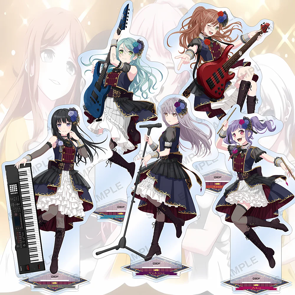 Фото Аниме BanG Dream! Новая акриловая подставка 15 см, аниме-персонаж «Девочка в группе», подарок на День матери для спальни, дома, брелок для ключей №1
