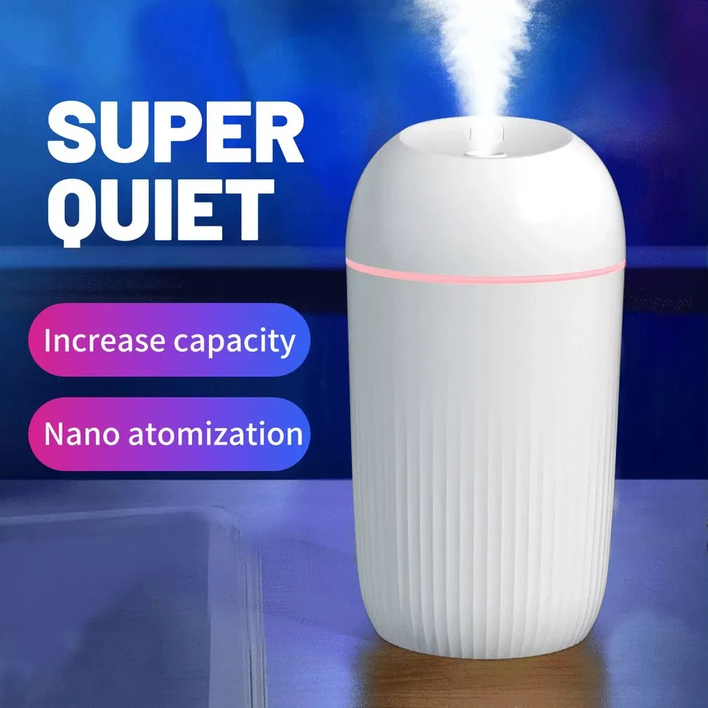 

Silent Humidifier Soft Night Light Aroma Diffuser Continuous/Intermittent Spray Office Home Humidifier