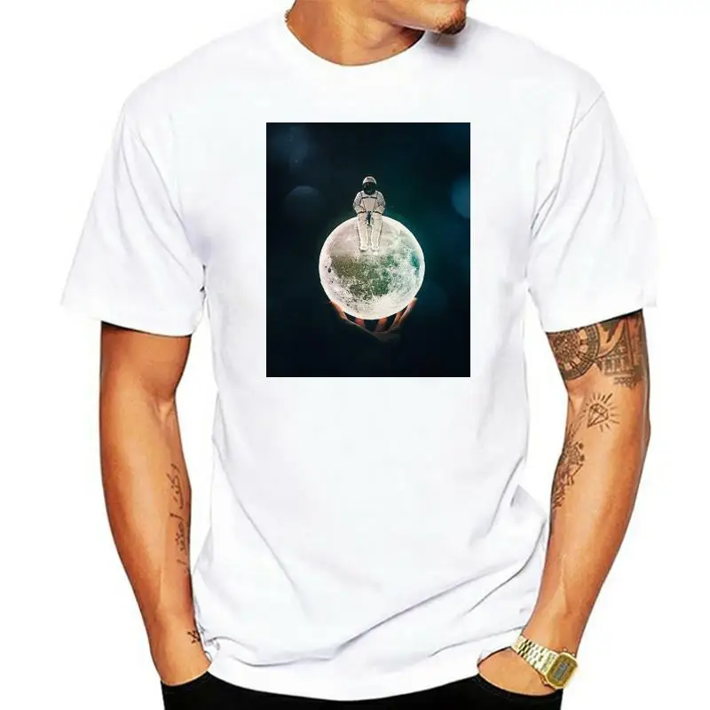 

Мужская футболка с изображением астронавта Луны без одежды, размер M 3Xl