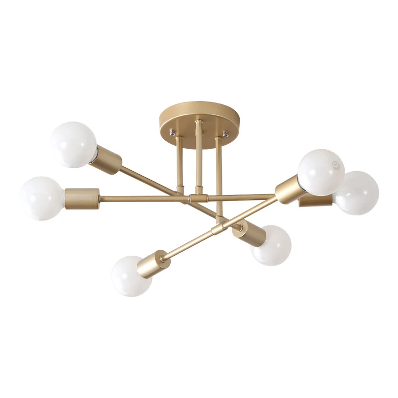 $122.36 Ceiling Lights Vintage Multiple E27 Lamp Base Black/White/Gold For Living Room / Dining Room / Bedroom LED Ceiling Lamp