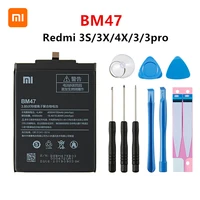 xiao mi 100 orginal bm47 4100mah battery for xiaomi redmi 3s 3x redmi 4x redmi 3 3pro bm47 phone replacement batteries tools