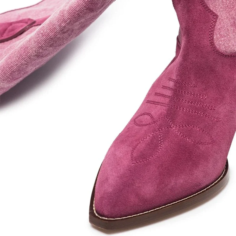 Европейские и американские осенние зимние модные длинные сапоги до колена для