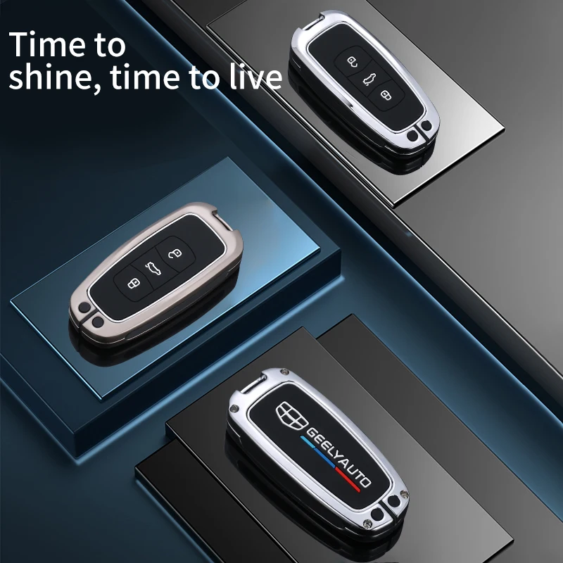 

Luminous Car Key Cover Case Shell Full Protector For Geely Atlas Boyue NL3 EX7 Emgrand X7 EmgrarandX7 SUV GT GC9 Borui Accessory