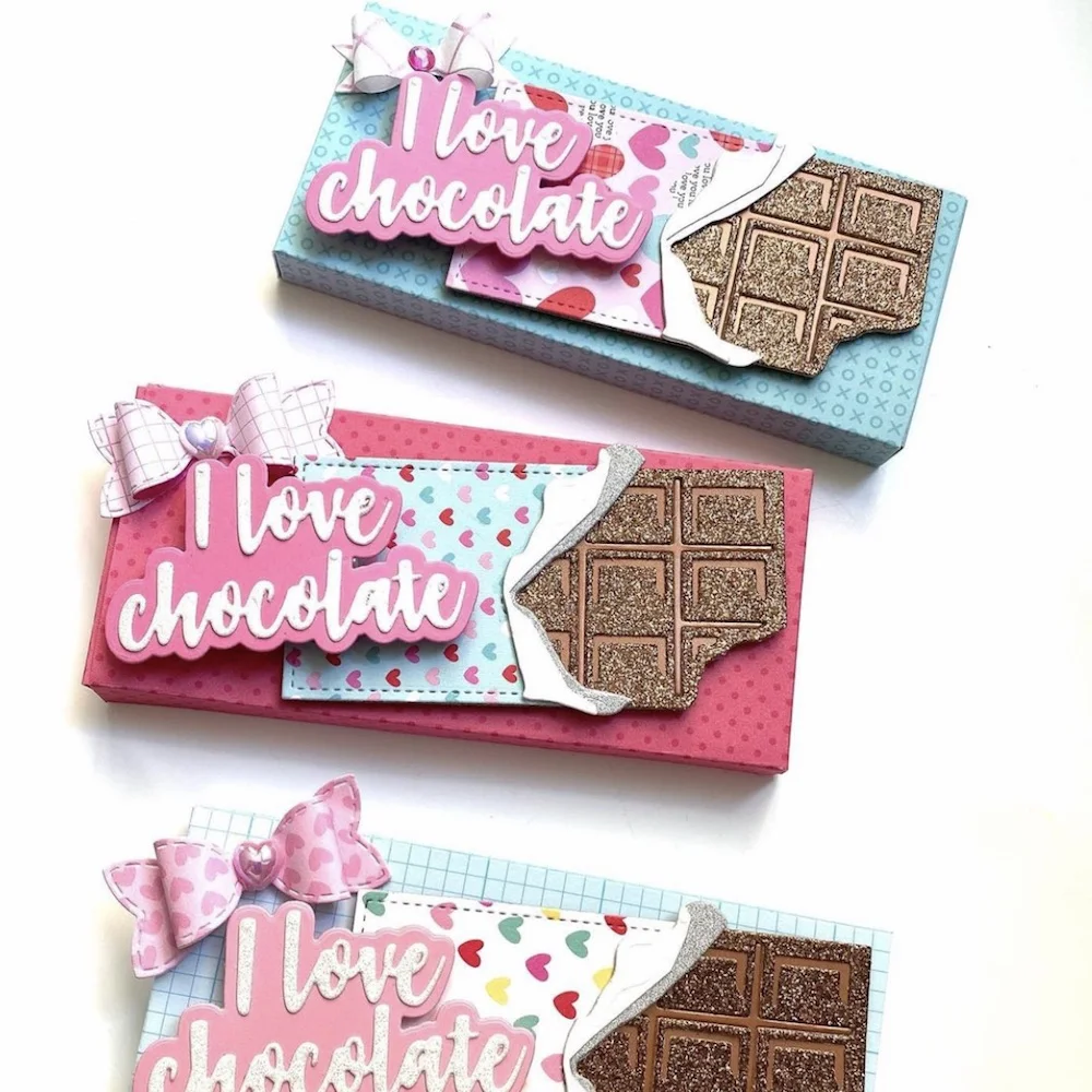 

KSCRAFT Layering Chocolate Metal Cutting Dies Stencils for DIY Scrapbooking Decorative Embossing DIY Paper Cards