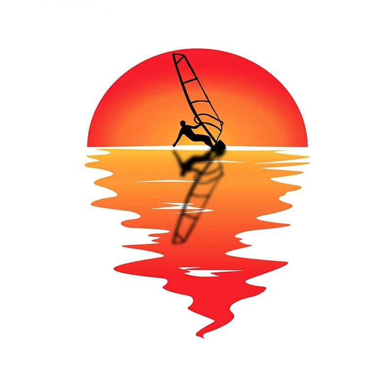 

V1453 # для Windsurf серфера водные виды спорта Авто Наклейка Сделай Сам окклюзия устойчивая к царапинам виниловая фотография