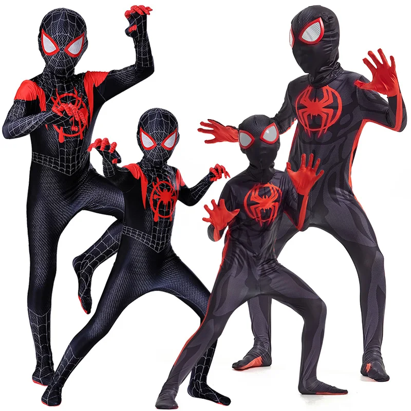 

Костюм супергероя Marvel, костюм Человека-паука, детский костюм Человека-паука: кросс-паук, костюм для косплея, комбинезон для детей, костюм на Хэллоуин