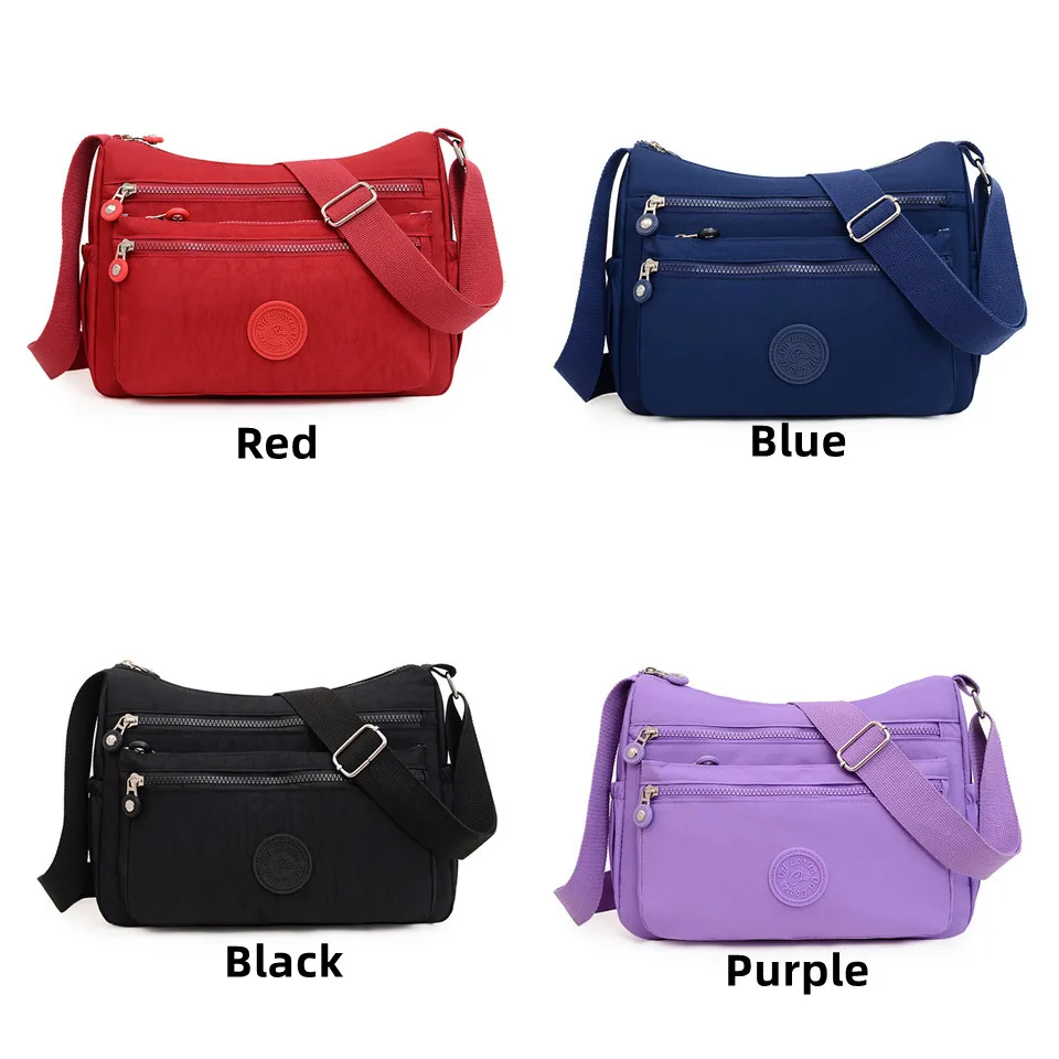 Women Shoulder Bags Handbag Female Fashion Causal Tote Shopping Bags Waterproof Nylon Tote Crossbody Bag