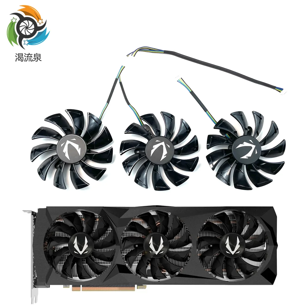 Новый вентилятор для охлаждения видеокарты RTX2080 2080Ti, 87 мм, GA92S2U, постоянный ток 12 В, 0,46 А, 4 контакта, для ZOTAC GeForce RTX 2080 Ti, охлаждающий вентилятор