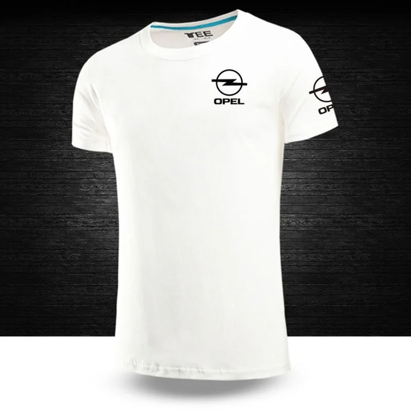 

2022 Summer Man Tops for OPEL logo T-shirts man woman Clothes solid colourr Tee Shirt Cotton