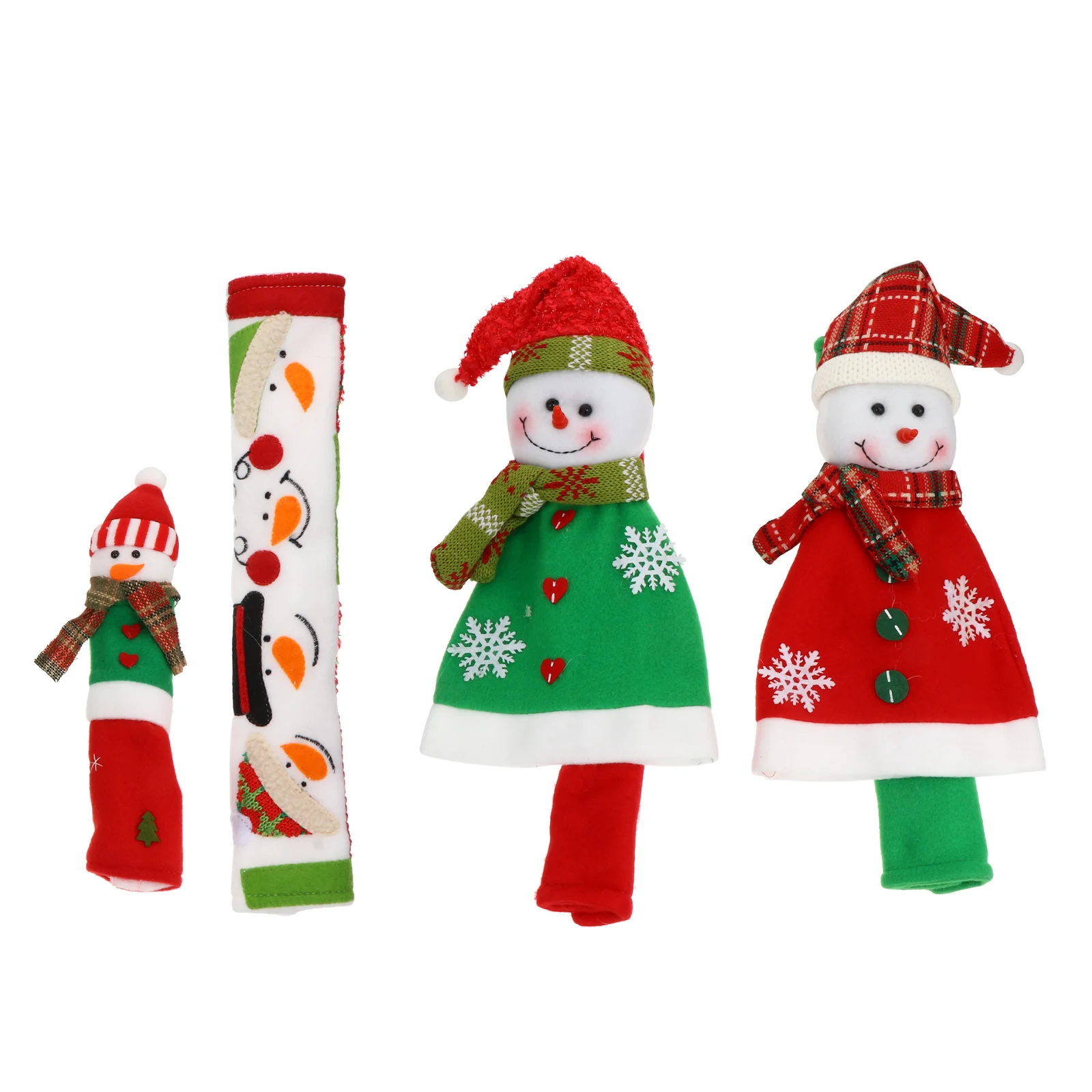 

4pcs Xmas Fridge Handle Covers Decorative Microwave Oven Handle Protectors