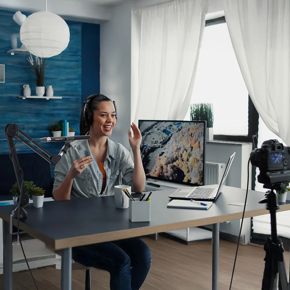 Портативный микрофон-пушка XLR для живой видеосъемки поддержка кинопроизводства