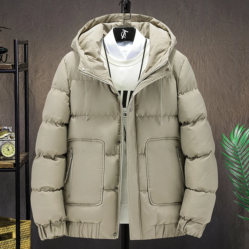 Winter men's short cotton padded jacket men's loose Korean fashion winter coat cotton padded jacket bread jacket cold proof cott