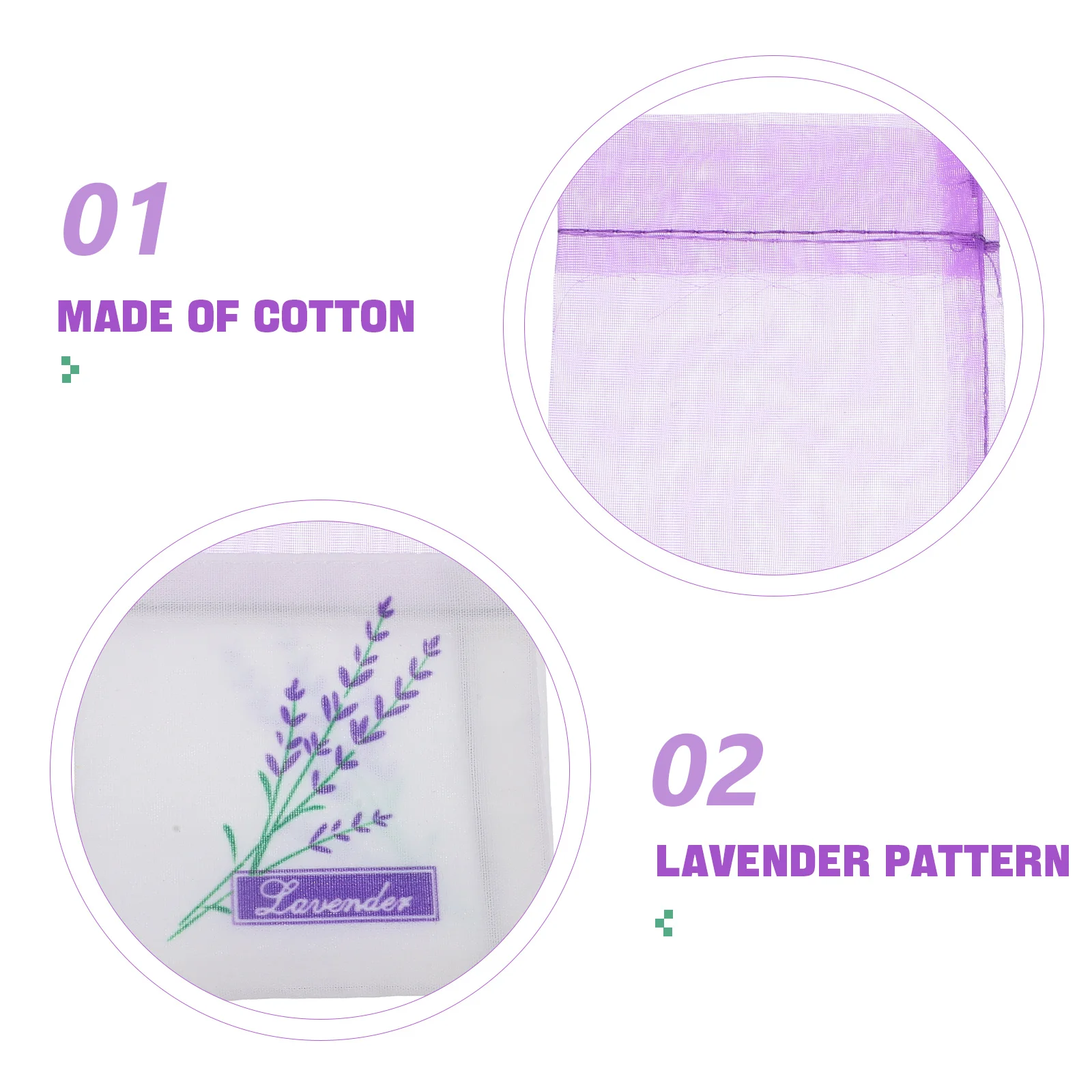 30-шт. Сумка для хранения Лавандовые пакеты-саше Парфюмерные ароматические