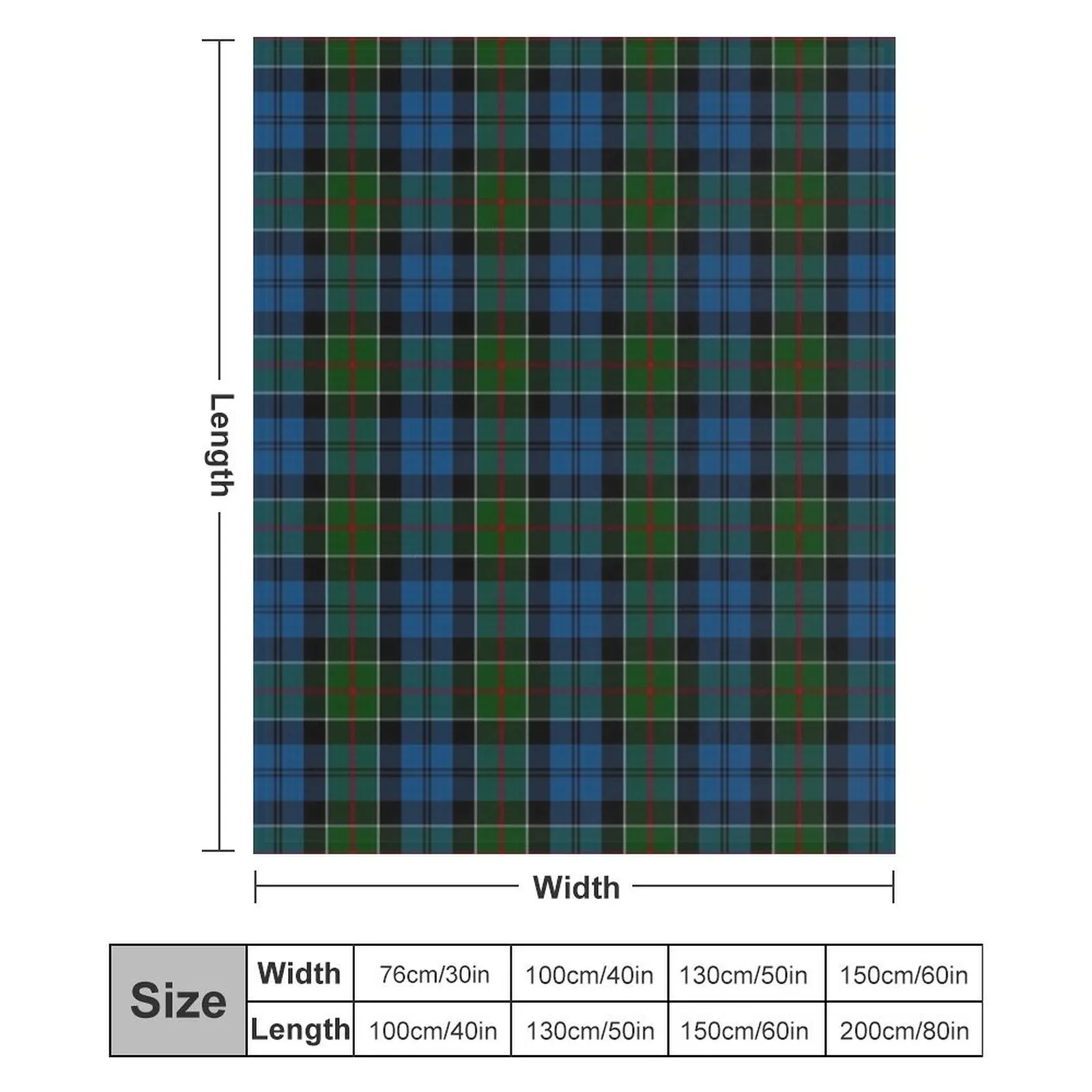 Одеяло Colquhoun Clan Tartan (High Res) тяжелое одеяло для сна и пледы Роскошные дизайнерские