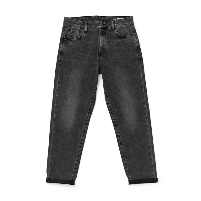 2023NEW 2022 Spring Summer New 9.5 Ounce Free Cross® Elastic Jeans Men Comfortable Tapered Black  Denim Trousers