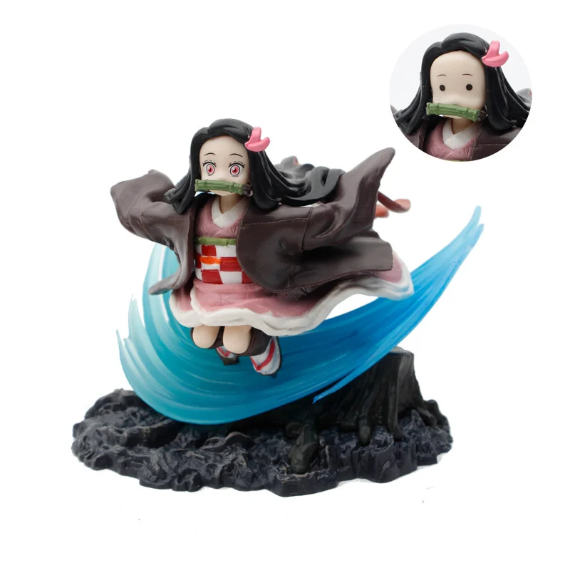 

11cm Anime Demon Slayer Figure Kamado Nezuko Figurine Kimetsu No Yaiba Action Figures PVC Collection Model Toys