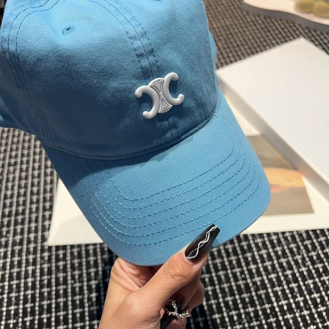 In Style Of Celinen High Definition Merad Sun Shading Duck Tongue Cap Summer Soft Top Simple Classic Vintage Baseball