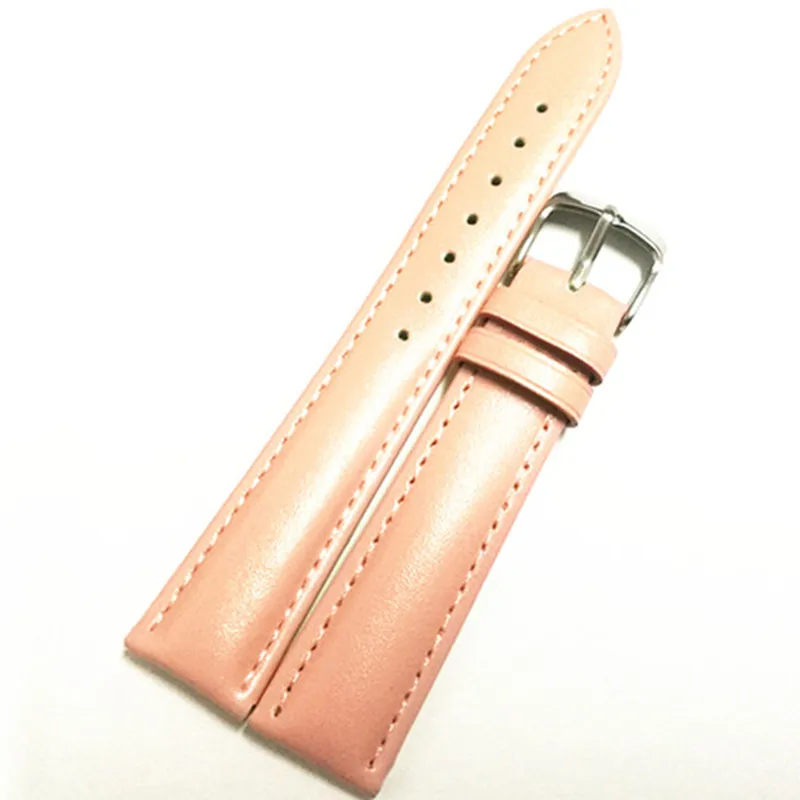 Wholesale 10PCS/Lot Genuine Leather (Split Leather) 12mm 14mm 16mm 18mm 20mm 22mm Watch Band Watch Strap 8 Colors Available
